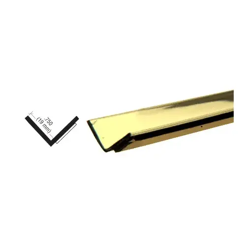 Brass Plastic 3/4" Reflective Inside Angle -  36" Stock Length - pack of 25