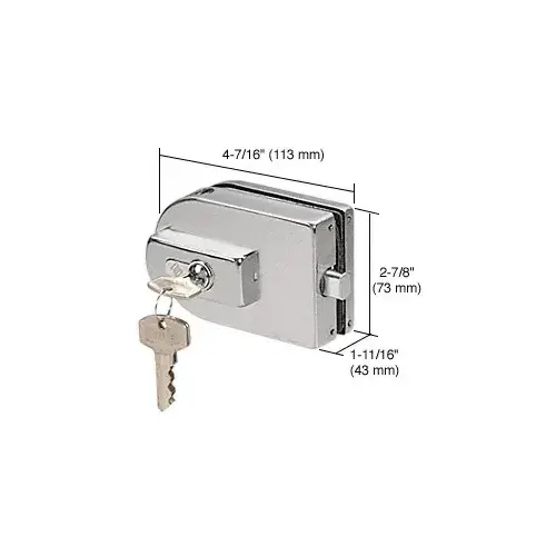 Brushed Stainless PTH Series Glass Mounted Patch Lock Brushed Stainless PTH Series Glass Mounted Patch Lock
