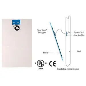 Clear View R1826 18" x 26" 120 Volt Rectangular Mirror Defogger