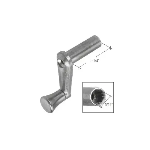 Diecast RV Window Crank Handle - 1-1/4" Stem Length Diecast RV Window Crank Handle - 1-1/4" Stem Length