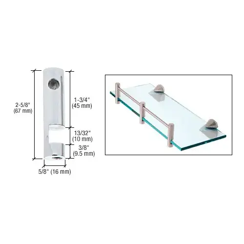 Chrome Left Hand Rod Support