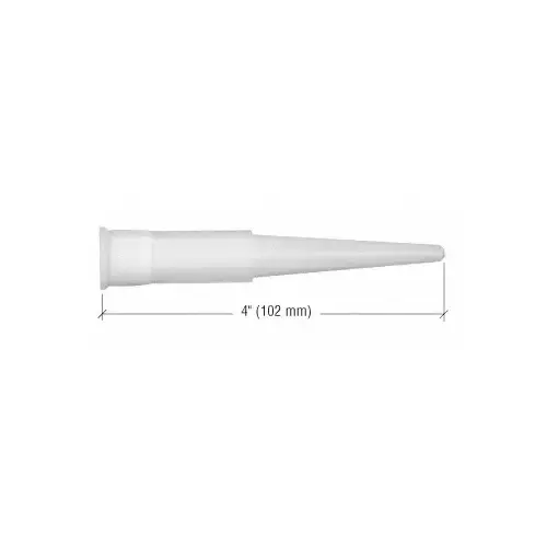 4" Screw-On Silicone Nozzles White - pack of 24