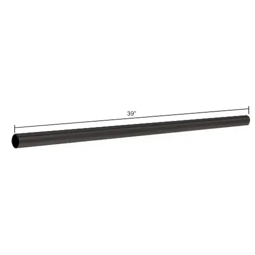 CRL Matte Black Polished Chrome 39" Support Bar Only