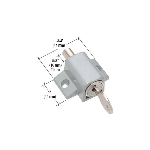 Aluminum Keyed Patio Door Lock