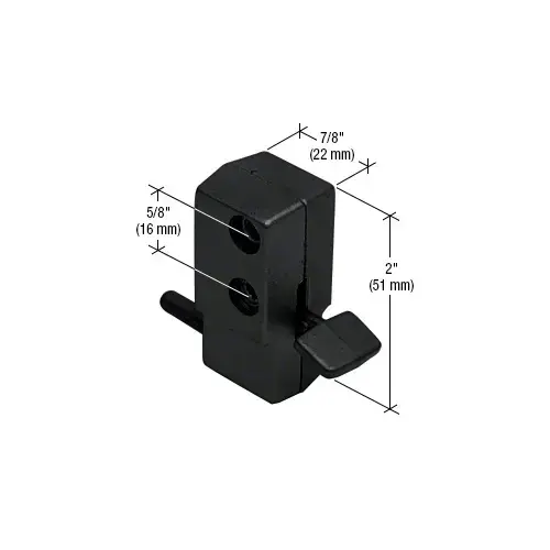 Black "Step-On" Patio Door Lock