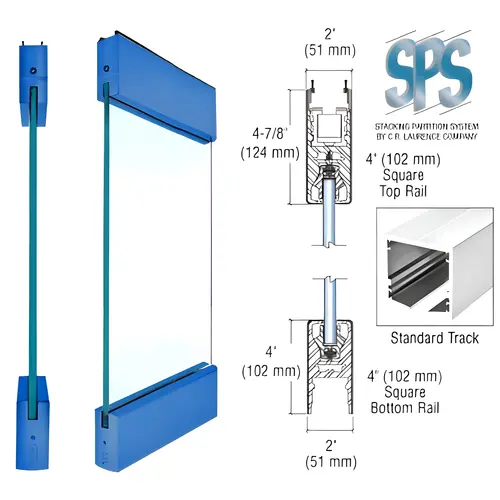 Painted Type 1 Standard with 4" Square Rails Top and Bottom Painted Type 1 Standard with 4" Square Rails Top and Bottom