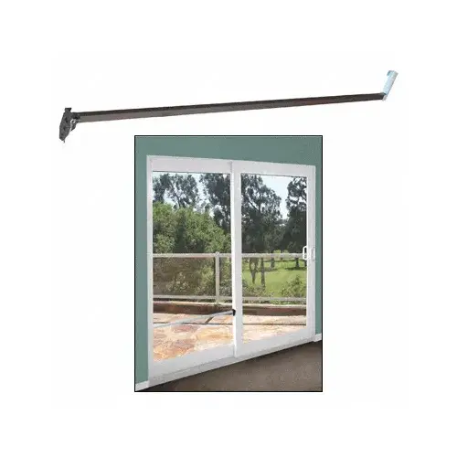 Dark Bronze Security Bar for Sliding Glass Doors