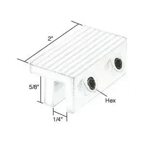 CRL S4372 White Tamper-Resistant Window Lock with Dual Hex Screws