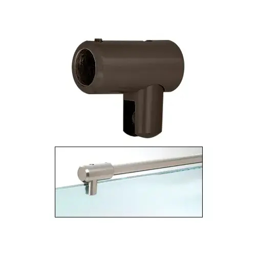 Oil Rubbed Bronze Support Bar U-Bracket for 3/8" and 1/2" Glass Oil Rubbed Bronze Support Bar U-Bracket for 3/8" and 1/2" Glass