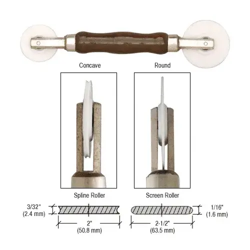 Heavy-Duty Combination Nylon Wheel Screen and Spline Roller