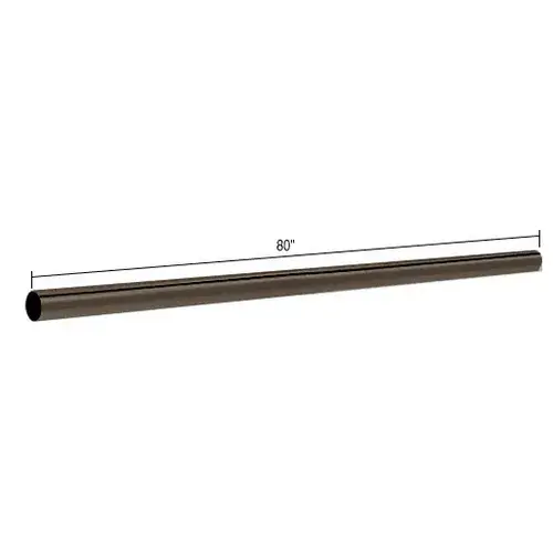 CRL Oil Rubbed Bronze 80" Support Bar Only CRL Oil Rubbed Bronze 80" Support Bar Only