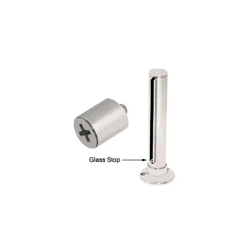 Brushed Stainless 1/4" Glass Stop Brushed Stainless 1/4" Glass Stop
