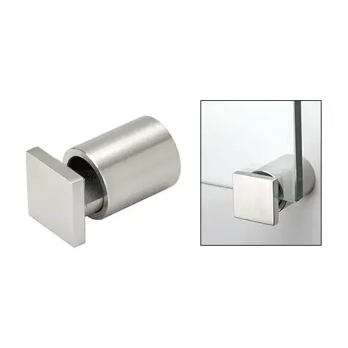 316 Brushed Stainless 1-1/4" Square Cap Adjustable Edge Grip