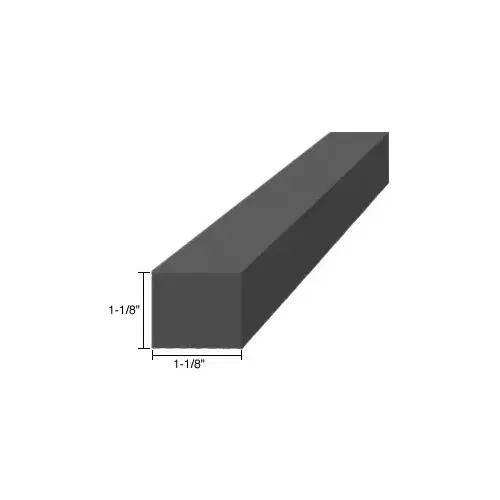 1-1/8" x 1-1/8" x 4" EPDM Rubber Setting Blocks Black 1-1/8" x 1-1/8" x 4" EPDM Rubber Setting Blocks Black