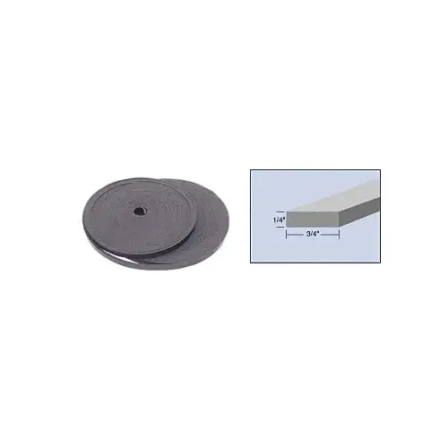 1/4" x 3/4" Bulk Rolled Neoprene Setting Block Material - 100 Foot Roll Gray 1/4" x 3/4" Bulk Rolled Neoprene Setting Block Material - 100 Foot Roll Gray