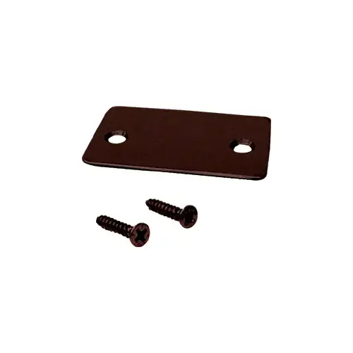 Black Bronze Anodized End Cap with Screws for Shallow U-Channel Black Bronze Anodized End Cap with Screws for Shallow U-Channel