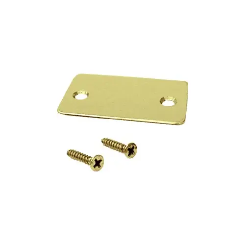 Polished Brass End Cap with Screws for Shallow U-Channel Polished Brass End Cap with Screws for Shallow U-Channel