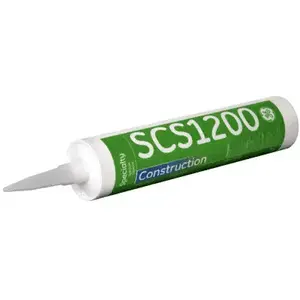 GE SCS1203 Black 1200 Construction Silicone Sealant