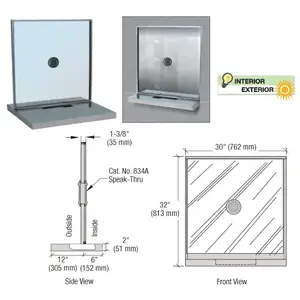 CRL SCW103N Satin Anodized Cashier Window Unit