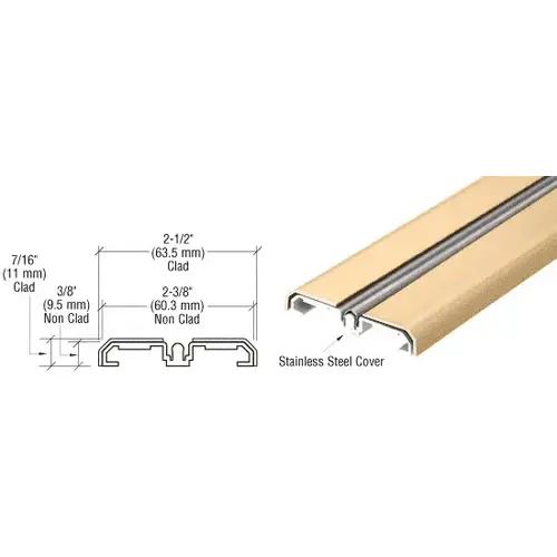 Satin Brass Sliding Door Bottom Rolling Track Satin Brass Sliding Door Bottom Rolling Track