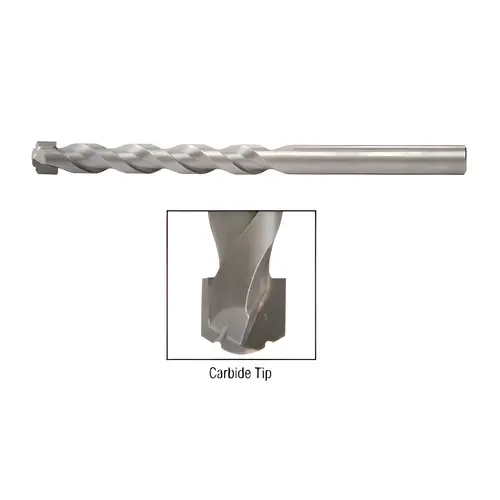 1/4" Super Tip Granite, Marble, And Tile Drill Bit, Straight Shank Type, 4" Length, 1/4" Hole Size, 15/64" Shank Diameter