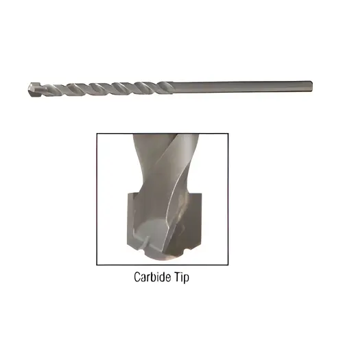 3/16" Super Tip Granite, Marble, And Tile Drill Bit, Straight Shank Type, 3" Length, For Use On Granite, Marble, And Tile