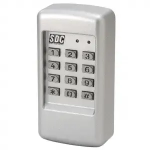 SDC SDC920 EntryCheck Indoor/Outdoor Heavy-Duty Digital Programmable Keypads Brushed Stainless Steel