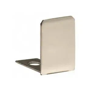 CRL SDCEC12BN Brushed Nickel End Cap for 1/2" Deep U-Channel