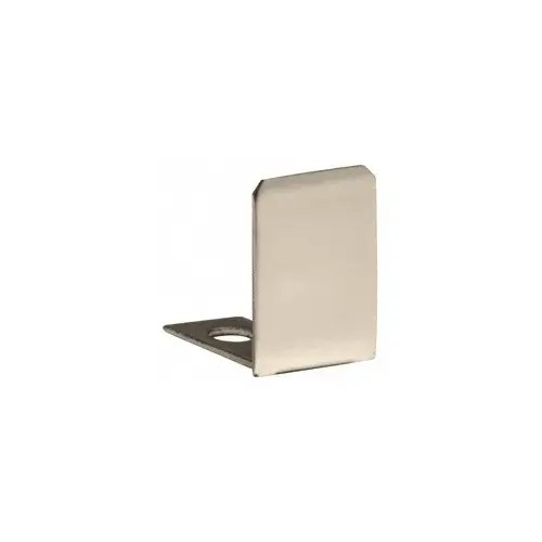 Brushed Nickel End Cap for 1/2" Deep U-Channel