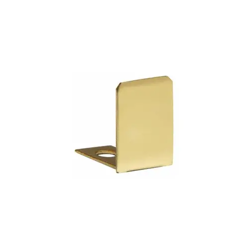 CRL Polished Brass End Cap for 1/2" Deep U-Channel