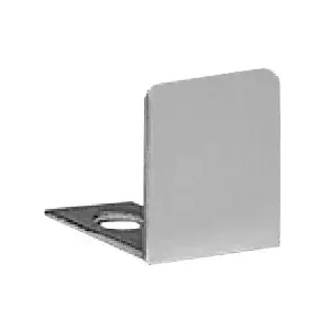 CRL SDCEC38BN CRL Brushed Nickel End Cap for 3/8" Deep U-Channel