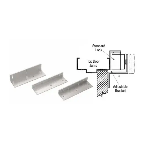Magnetic Anodized Aluminum Top Jamb Mounting Bracket for Single SDC1511 Magnetic Lock Magnetic Anodized Aluminum Top Jamb Mounting Bracket for Single SDC1511 Magnetic Lock