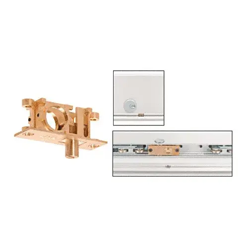 Straddle Lock for Bottom Rolling Sliding Doors