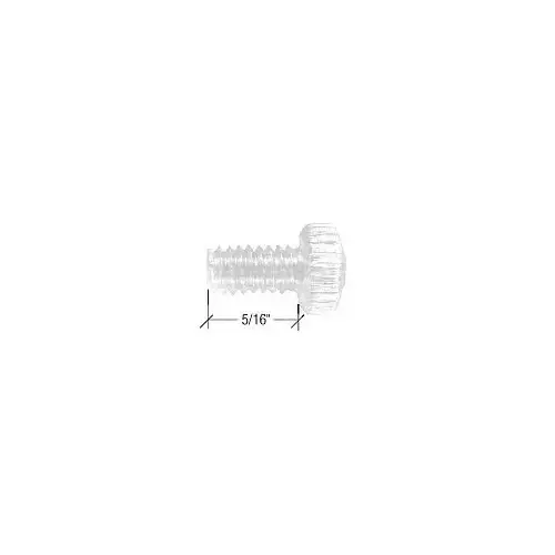White Finish 8-32 x 5/16" Knurled Thumb Screws White Finish 8-32 x 5/16" Knurled Thumb Screws
