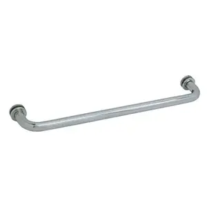 CRL SDTBS24BN Brushed Nickel 24" Single-Sided Towel Bar for Glass