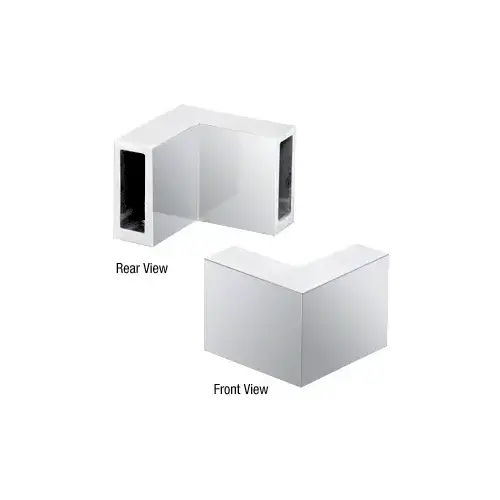 Polished Stainless 90 Degree Door Connector Bracket for Serenity Sliders Polished Stainless 90 Degree Door Connector Bracket for Serenity Sliders