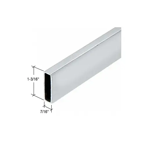 Polished Stainless Serenity Series Sliding Door 78-3/4" Header Support Bar Only