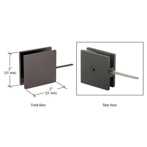 Oil Rubbed Bronze Square Wall Mount Movable Transom Clamp Oil Rubbed Bronze Square Wall Mount Movable Transom Clamp