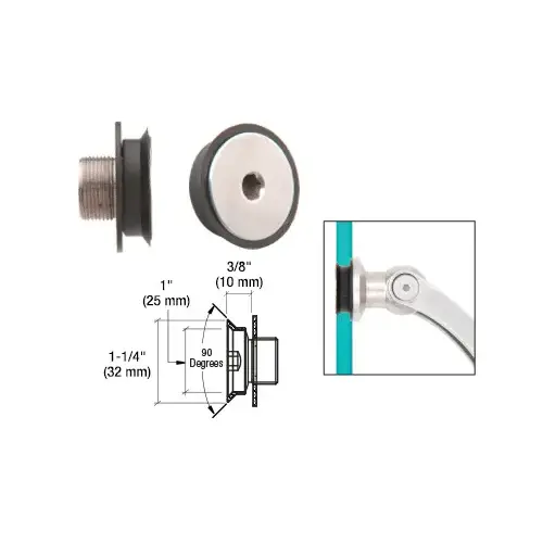 Brushed Stainless Flush Mount Cap Assembly