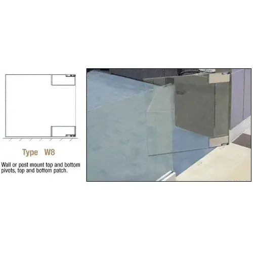 Wall Mount Swinging Gate With Top and Bottom Pivots, Plus Top and Bottom Patch Wall Mount Swinging Gate With Top and Bottom Pivots, Plus Top and Bottom Patch