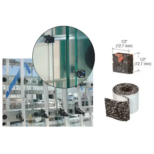 1/2" x 1/2" x 1/4" Sponge Rubber Shipping Pads - Roll 1/2" x 1/2" x 1/4" Sponge Rubber Shipping Pads - Roll