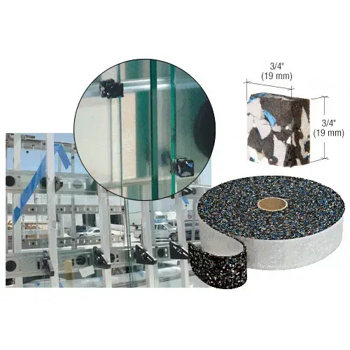 3/4" x 3/4" x 1/4" Sponge Rubber Shipping Pads - Bulk - pack of 5000