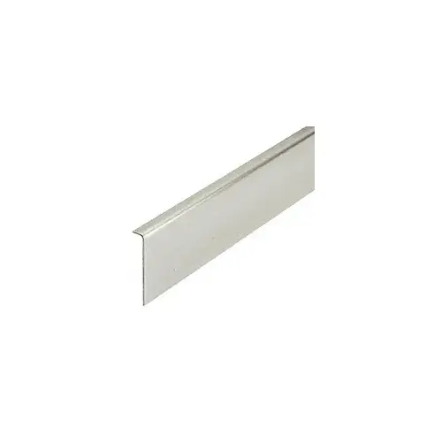 Brushed Stainless Cladding for 1-3/8" Slender Profile Door Rail
