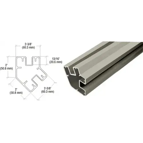 Beige Gray 72" Long 2" x 2-3/8" Rectangular 135 Degree Post Beige Gray 72" Long 2" x 2-3/8" Rectangular 135 Degree Post