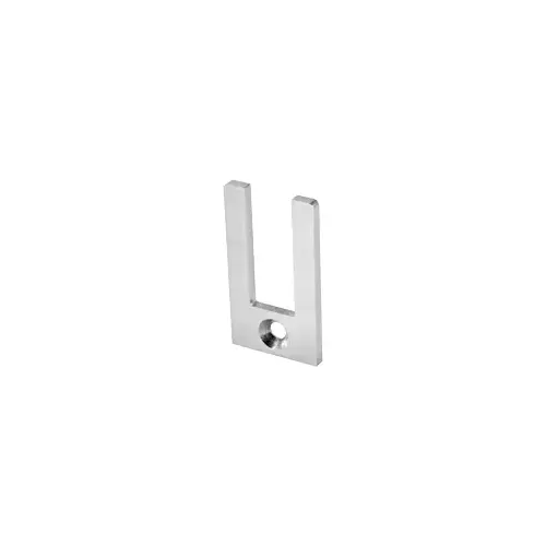 Brushed Stainless End Cap for 2-1/2" Slender Profile Door Rail