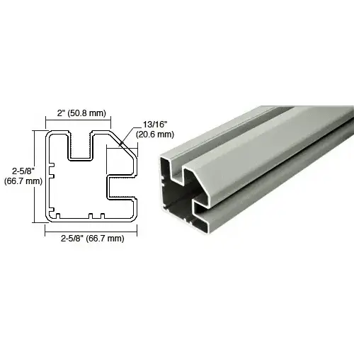 Agate Gray 48" Long 2" x 2-5/8" Square 90 Degree Post Agate Gray 48" Long 2" x 2-5/8" Square 90 Degree Post