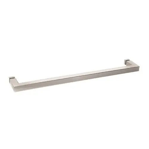 Polished Nickel "SQ" Series 24" Square Tubing Mitered Corner Single-Sided Towel Bar