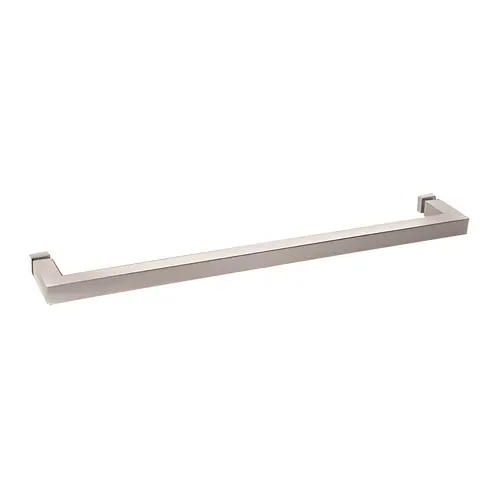 Polished Nickel "SQ" Series 24" Square Tubing Mitered Corner Single-Sided Towel Bar Polished Nickel "SQ" Series 24" Square Tubing Mitered Corner Single-Sided Towel Bar