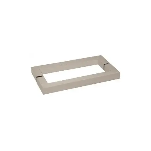 Brushed Nickel "SQ" Style 18" Back-to-Back Towel Bar