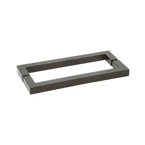 Matte Black "SQ" Series 24" Square Style Back-to-Back Towel Bar